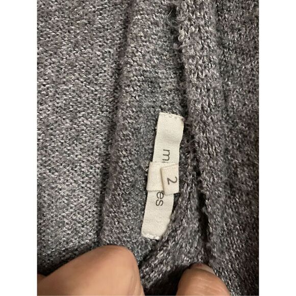 MAURICES V-Neck Lace Up Keyhole Back Gray Pullover Knit Sweater Size 2X - Picture 4 of 5